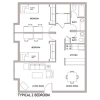 2-bedroom for 4 students